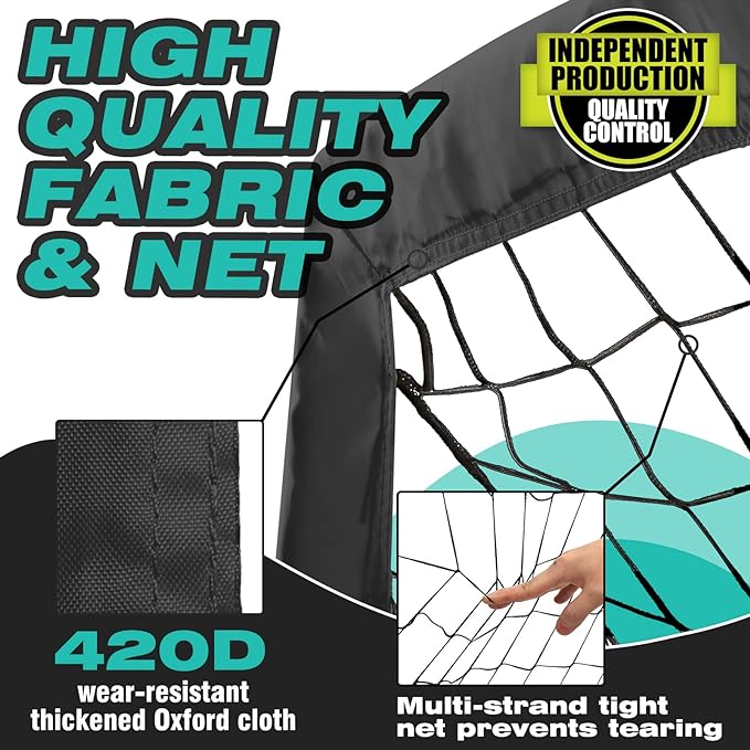 Kids Soccer Goals for Backyard 5×3, 6×4, 6×4, 9×5FT 9×5FT 2 2 Pieces
