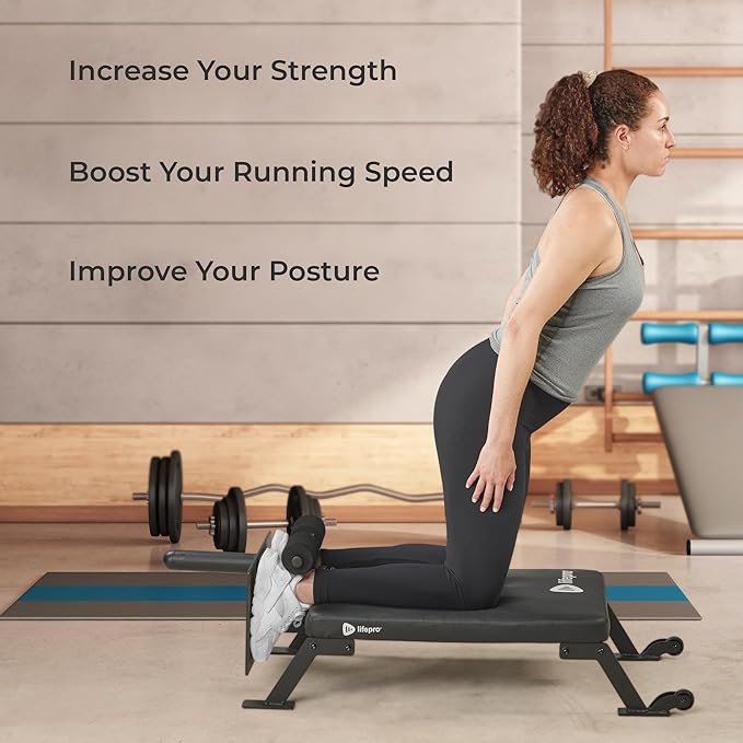 Lifepro Nordic Curl Workout Bench - Home Gym 1" & 2" Olympic