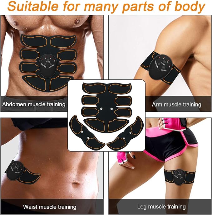 Abs Stimulator, Abdominal Toning Workout for Abdomen/Arm/Leg,Workout Equipment Women,10 pcs