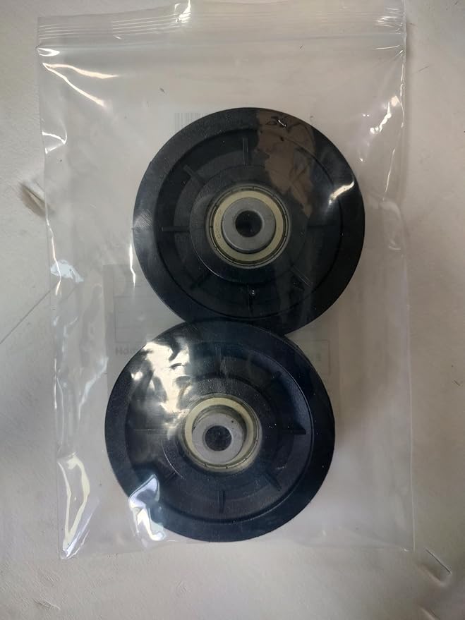 LFJ 90mm/3.5" Nylon Bearing Pulley Wheel Replace for Gym Equipment Part Cable Merchine