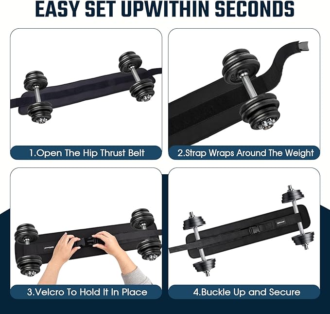 Hip Thrust Belt - With Slip Padding