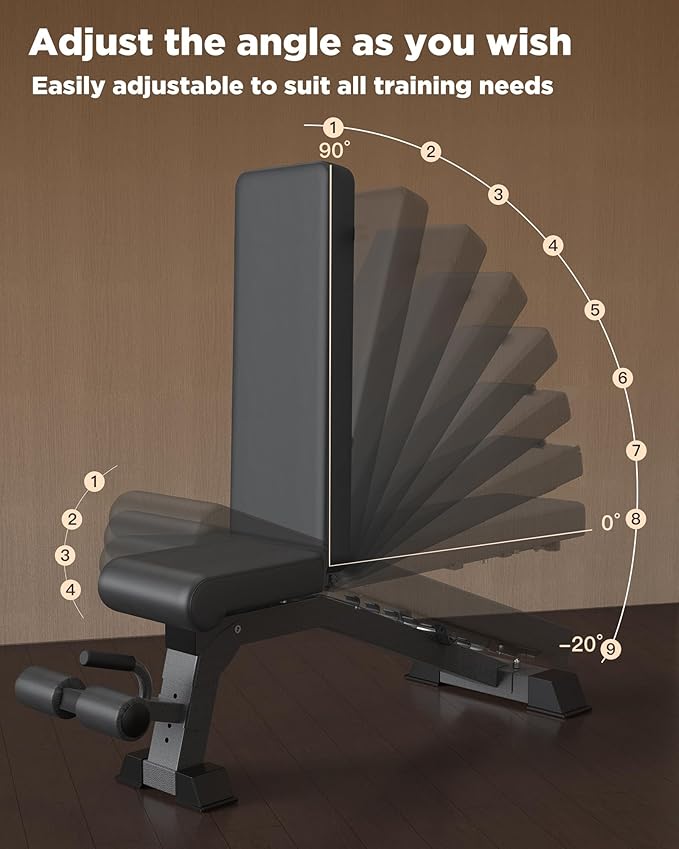 Adjustable Weight Bench for Home - Workout Bench