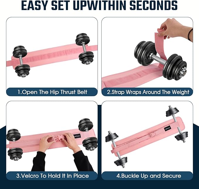 Hip Thrust Belt - With Slip Padding