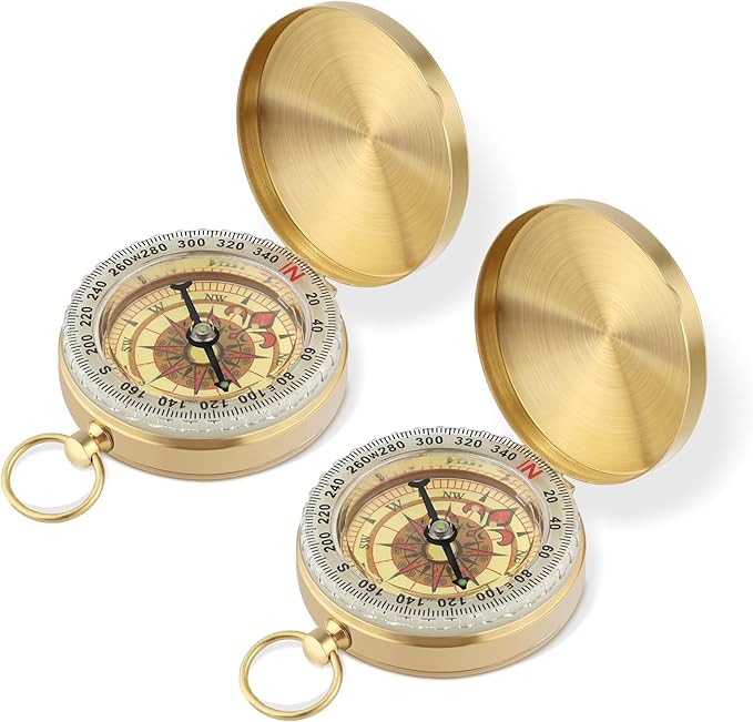 2pcs Survival Compass for Hiking