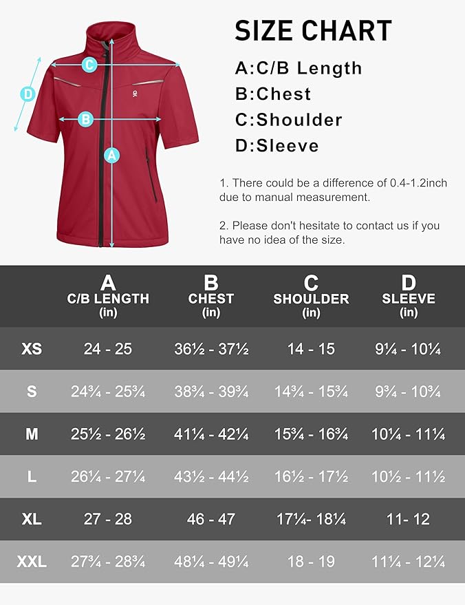 Little Donkey Andy Women's Short Sleeve Jacket Windproof Lightweight Vest for Golf Hiking Running