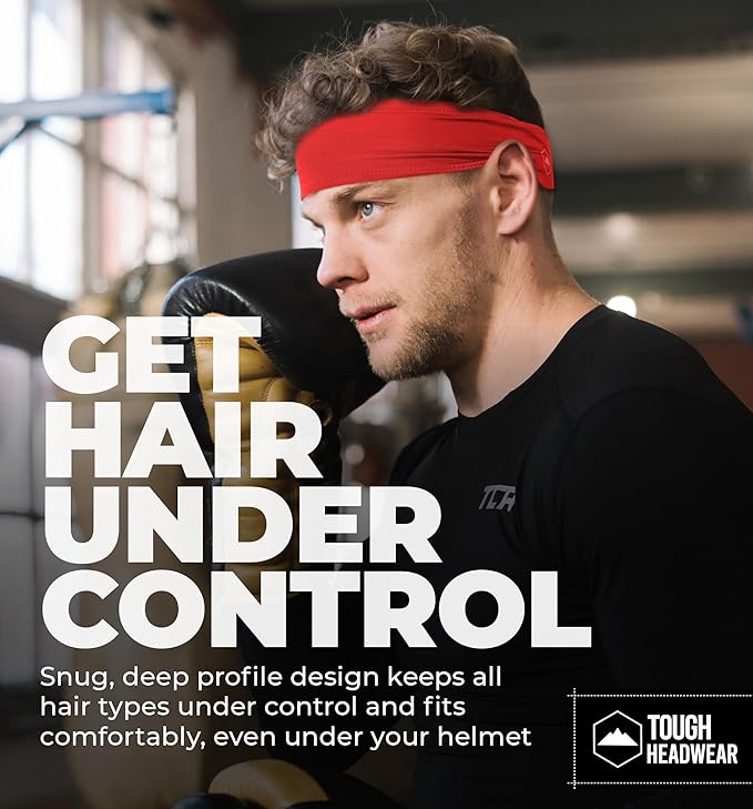 Mens Sweat Bands - Sport Headbands for Men - Workout Headbands for Women - Running Headband -Tennis Athletic Sweatband