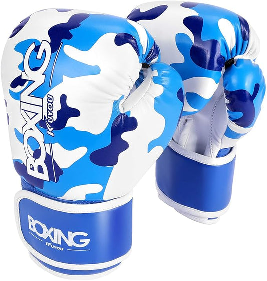 Kids Boxing Gloves, Boxing Gloves for Children 3-9 Youth Boys Girls Toddler PU Cartoon Sparring Training Boxing Gloves for Punching Bag, Kickboxing, Muay Thai, MMA