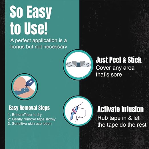 Heali Kinesiology Tape with Magnesium and Menthol, 20 Pcs Precut Strips, K Tape Roll, Knees, Physical Therapy Sports Tape for Muscle and Joint Pain Relief, Water Resistant, Pink Splatter