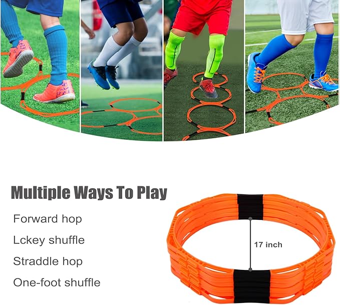 Hikeen Octagonal Agility Rings 6 Firm