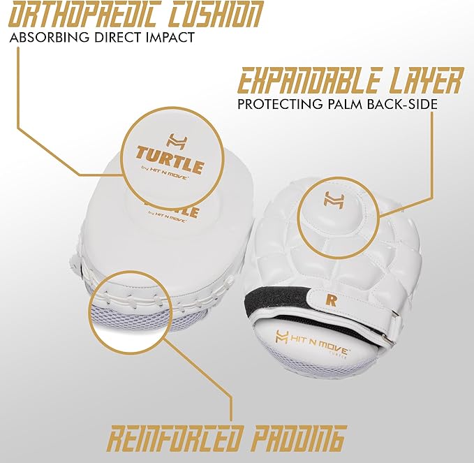 HIT N MOVE Turtle Boxing Mitts and Pads Suitable for Boxing Gloves Men, Boxing Equipment, MMA Gloves Men, UFC Gloves, Boxing Mitts Leather, Training Gear for Athletes, High-Performance Focus Mitts