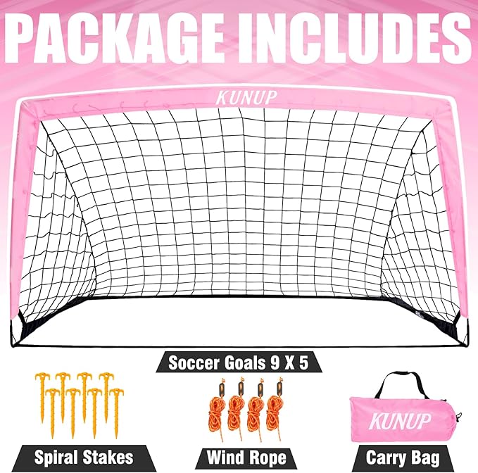 Kids Soccer Goal for Backyard 5×3, 6×4, 6×4, 9×5FT 9×5FT Easy