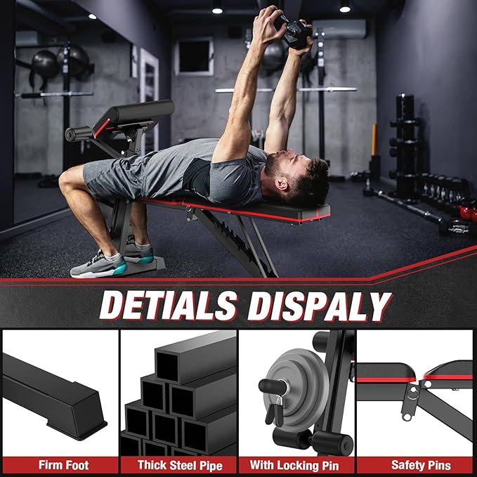 Adjustable Weight Bench 880 Lbs