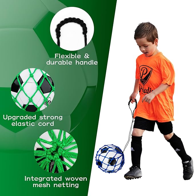 2PCS Soccer Ball Net Soccer Training Equipment 3, 4, 4, 5, 5, Vibrant