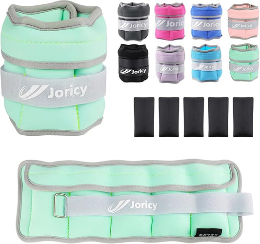 Adjustable Ankle Weights for Women Men Kids 1/2/3/4/5/6/8/10/12/20 1 Pair