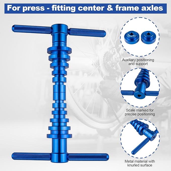 25PCS Bicycle Bearing Press Kit for Wheel Hub, Soft Tail Frame Pivot Point Installation with Bushing Tool