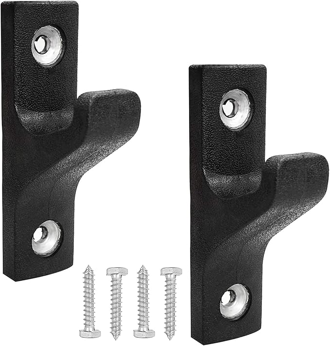 Luwint Wall Mounted Horizontal Barbell Holder, 1 Bar/2 Bars Storage Rack
