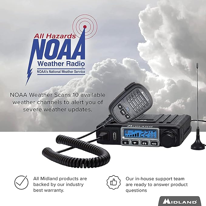 Midland - MicroMobile MXT115 - T71VP3 Farm Radio 15 Watt