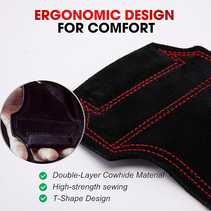 MANUEKLEAR Wrist Straps for Weightlifting
