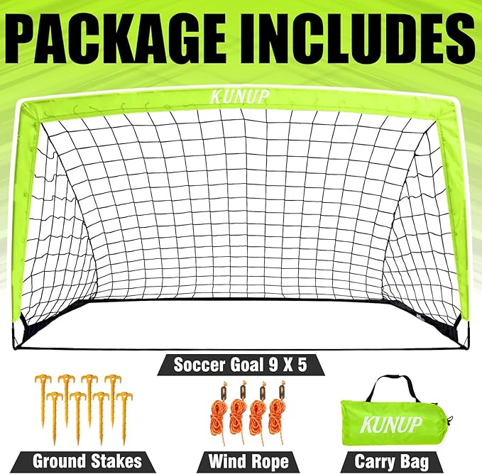 Kids Soccer Goal for Backyard 5×3, 6×4, 6×4, 9×5FT 9×5FT Easy