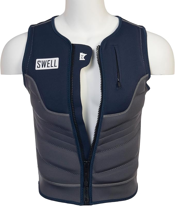 Mens Neoprene Wakesurf Comp Vest - Designed Exclusively for Wake Surfing, but Great for All Other Watersports Activities!