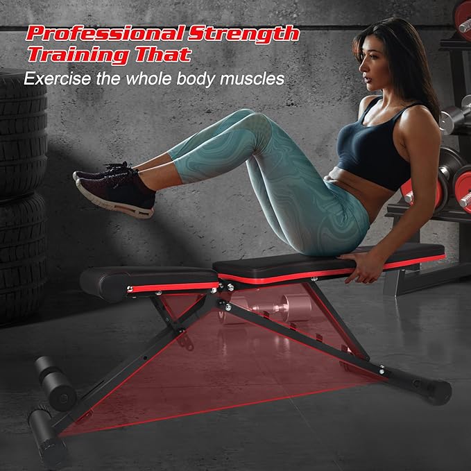 Adjustable Weight Bench Foldable 660 Lb 3 Sec