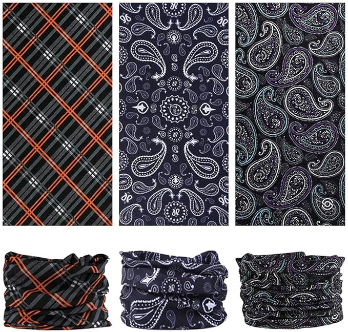 Headband Neck Gaiter Head Wrap Headwear Face Mask Magic Scarf Bandana for Men and Women