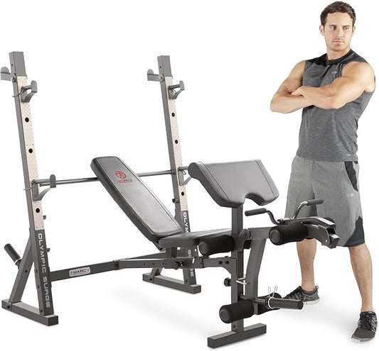 Marcy Olympic Weight Bench with Preacher Curl Pad