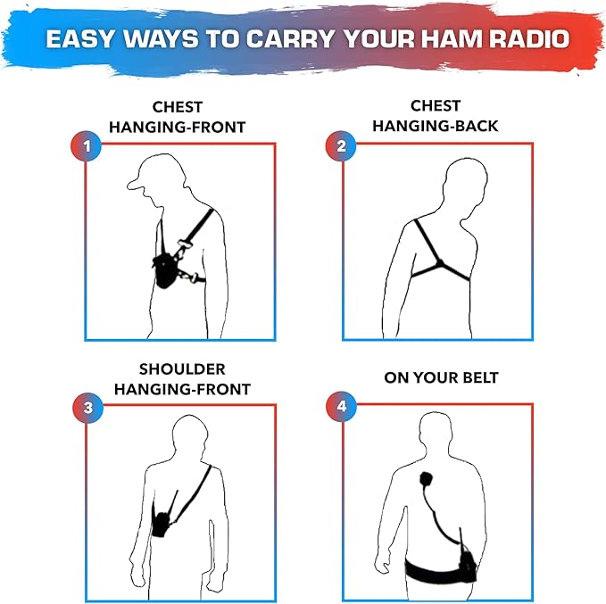 8xHam Radio Holder for Baofeng UV-5R Radio Holster BF-F8HP, UV5RUSH, UV5RUSH, UV-5R, UV-5R, UV-82, UV-82, UV-H5 UV-H5 Case
