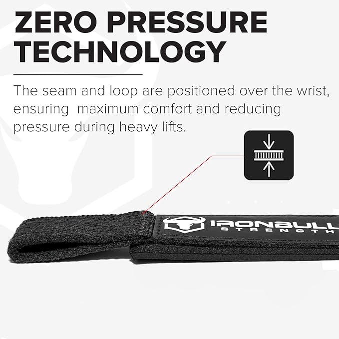Lifting Straps (1 Pair) - Wrist Straps for Weightlifting - Lifting Straps Gym for Deadlift - Weight Lifting Straps for Weight Training - Gym Straps for Workout, Powerlifting, Strength Training and Bodybuilding - For Men and Women