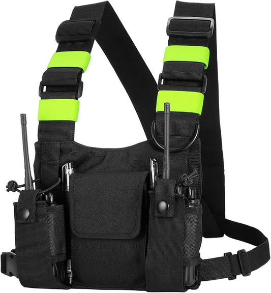 abcGoodefg Radio Chest Harness Chest Front Pack Pouch