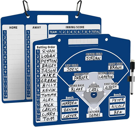 Magnetic Baseball Lineup Board for Coach