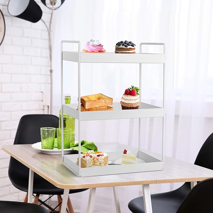 3-Tier Bathroom Countertop Organizer Vanity Tray Cosmetic &