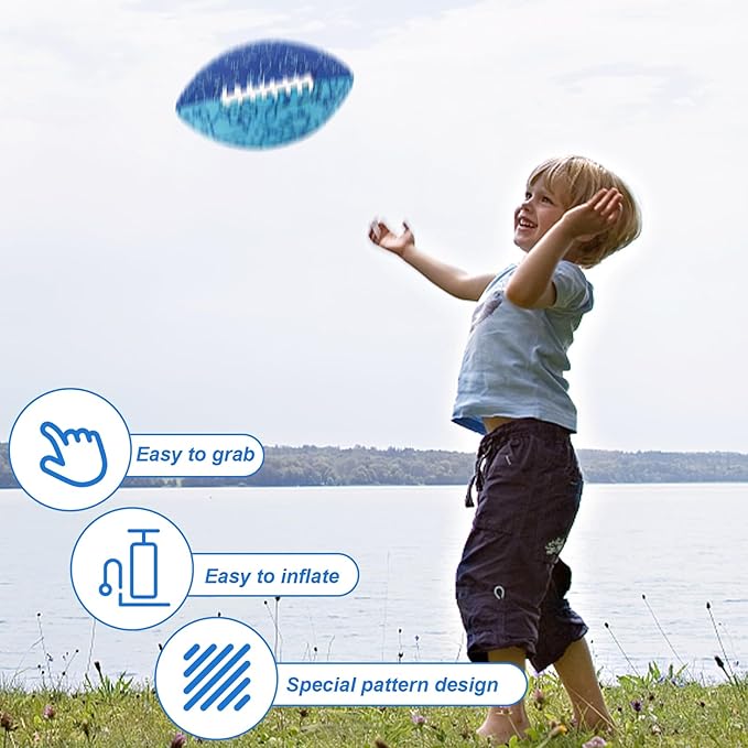 LOVEINUSA Inflatable Football for Kids 9.3 Inch