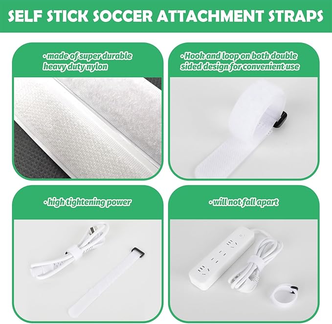 60Pcs Soccer Net Fastener Set 5.9” Ball
