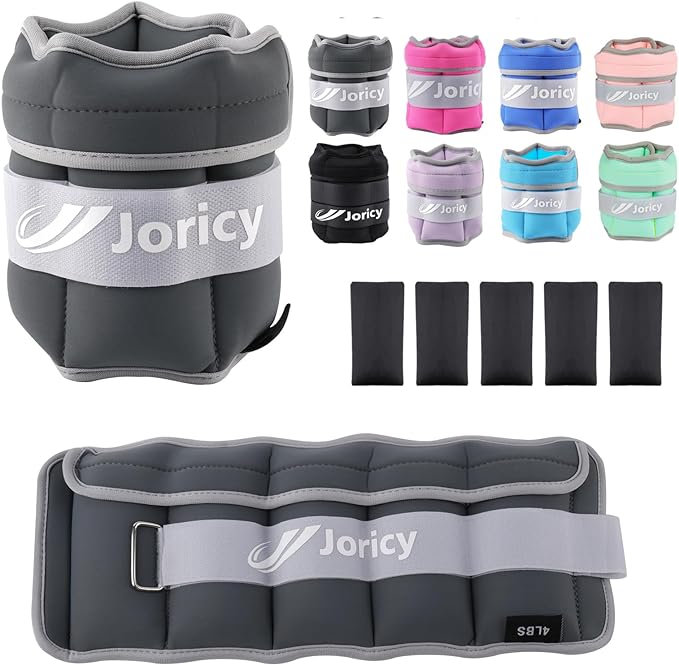 Adjustable Ankle Weights for Women Men Kids 1/2/3/4/5/6/8/10/12/20 1 Pair