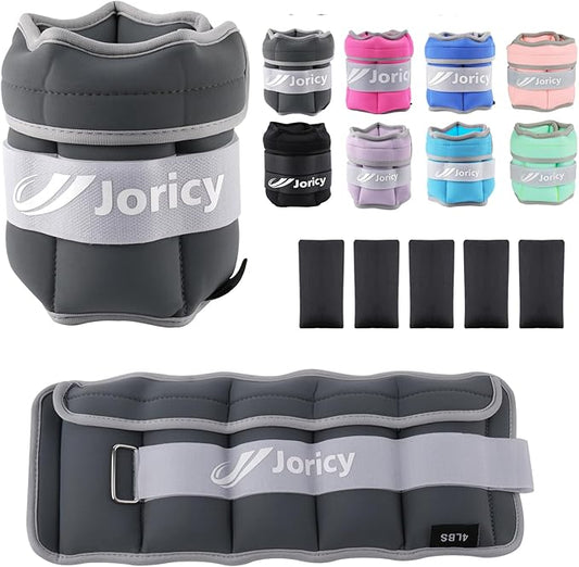 Adjustable Ankle Weights for Women Men Kids 1/2/3/4/5/6/8/10/12/20 1 Pair