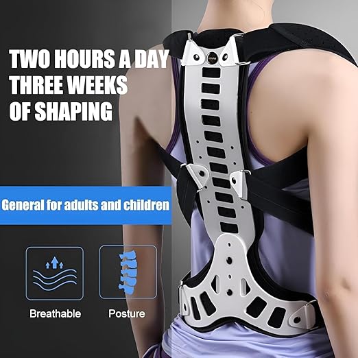 Adjustable Spine Posture Corrector For Back Support, Hunchback, Scoliosis, Kyphosis And Vertebral Compression Fractures For Children, Adults And Elderly (Blue-s)