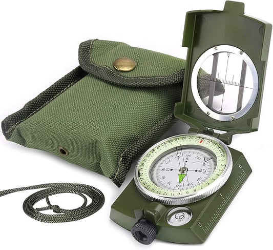 Military Compass, Hiking Compass for Survival with Lensatic