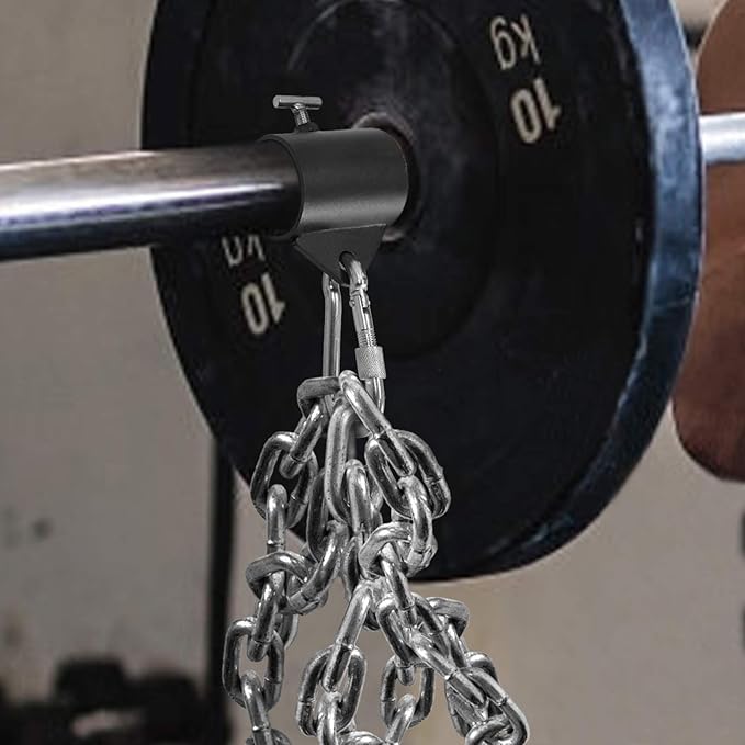 Luwint Mini Barbell Jack/Chain Collars with Loop