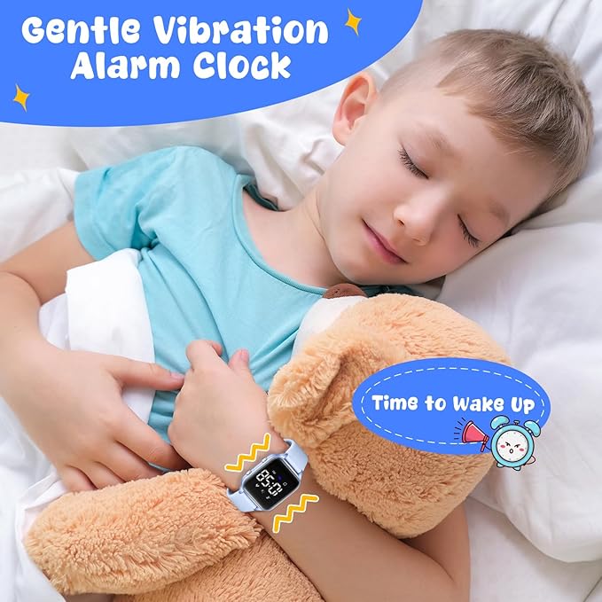 Kids Digital Watches for Boys Girls, Sports Watch with Fitness Tracker, Pedometer, Alarm Clocks, Stopwatch, No App Needed Waterproof Kids Watch, Gift for Teens Student Girls Boys Ages 5-14