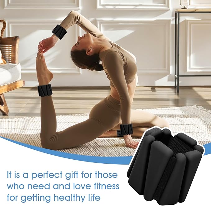 Adjustable Wrist Weights Set of 2 (1Lbs Each)