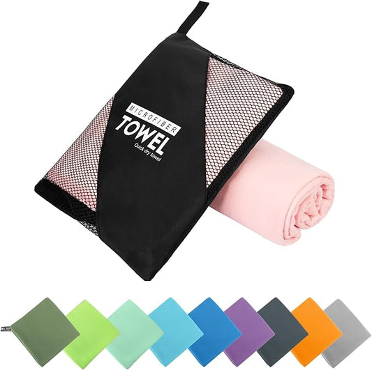Microfiber Travel Towel (XXL:40"×72" -Pink)