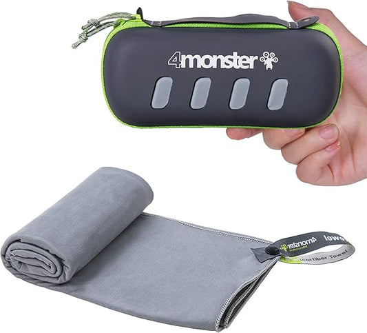 4Monster Camping Towel Super Absorbent-Quick Dry Microfiber Towel