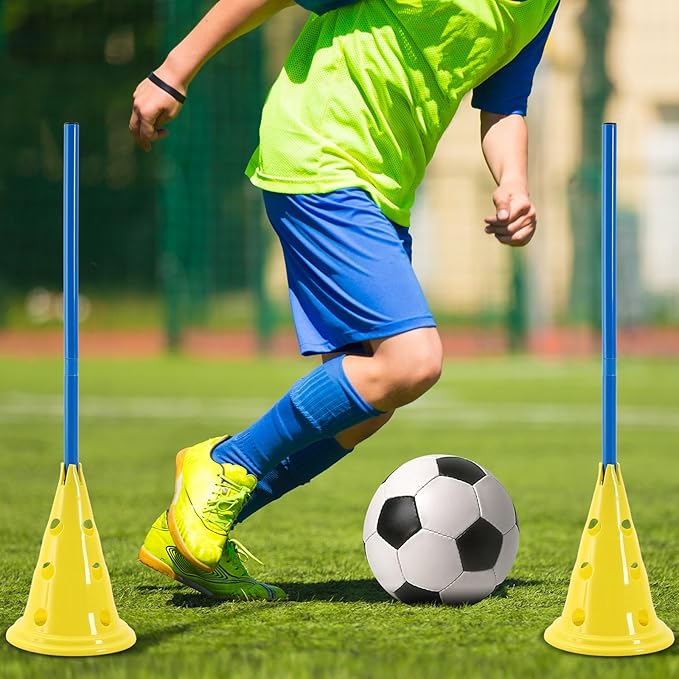 6 Sets Dog Agility Hurdle Cone Set Include 12 Agility 6 Agility