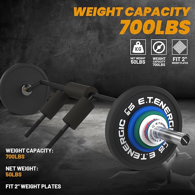 7FT Safety Squat Bar Load 700LBS 2" Sleeve