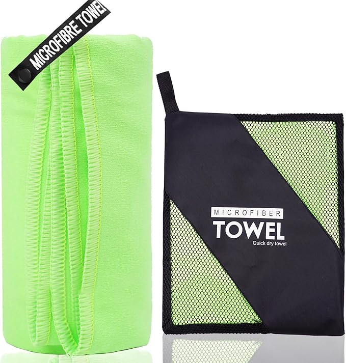 Microfiber Travel Towel (XL:30"×60" -Green)