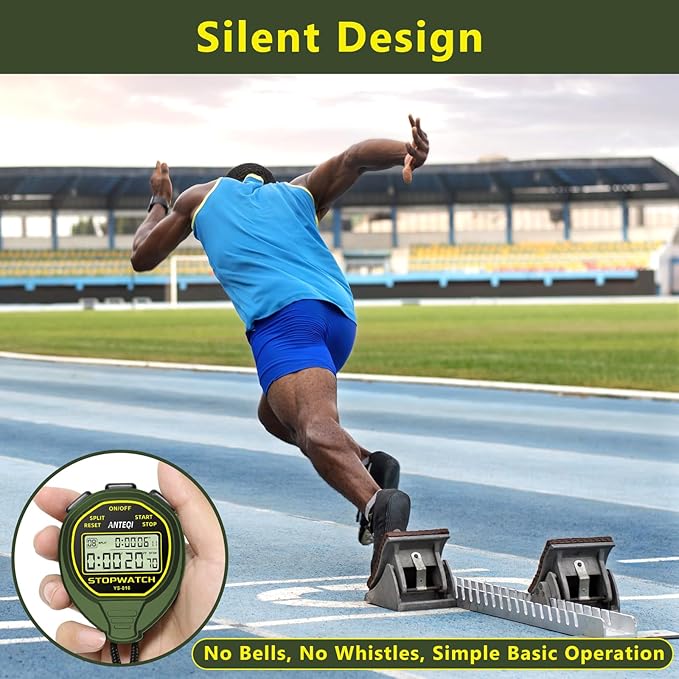 20 Laps Memory Stopwatch Waterproof