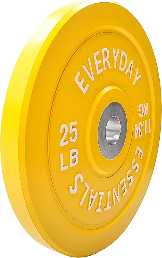 2-Inch Olympic Bumper Plates, Perfect Weight Plates for Weightlifting and Strength Training, Multiple Weights Available