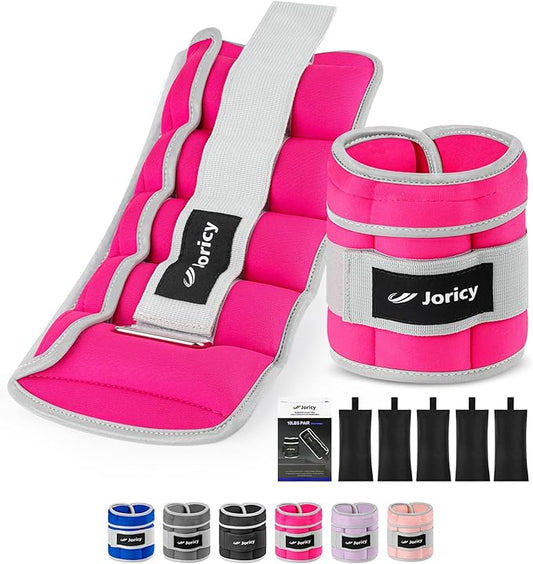 Adjustable Ankle Weights for Women Men 1 Pair 2 4 4 6 6 8 8 10 10 LBS 1-5 LB