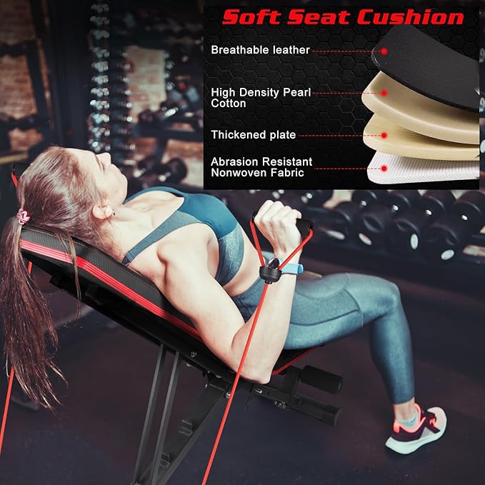 Adjustable Weight Bench Foldable 660 Lb 3 Sec